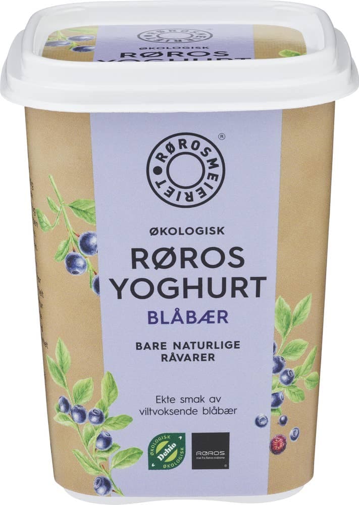 Økologisk Rørosyoghurt Blåbær, 470 g