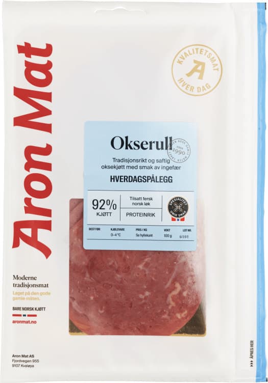 Okserull Skåret 100g M Ziplås Aron Mat