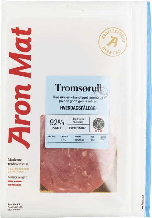 Tromsørull Lam skivet 100g Aron Mat