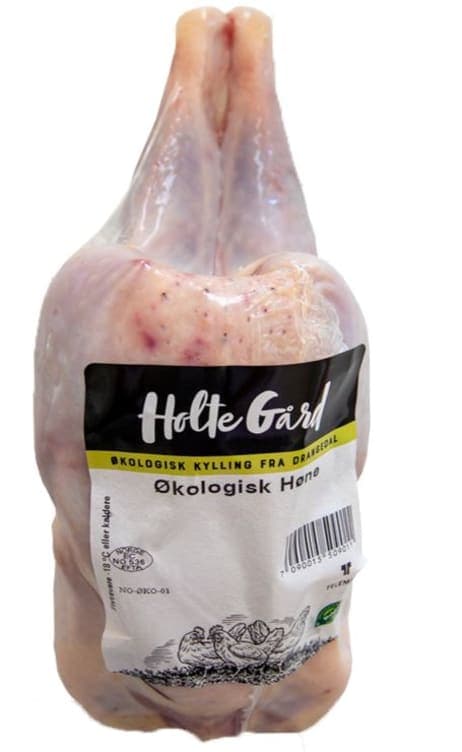Høne hel Økologisk 850g Holte