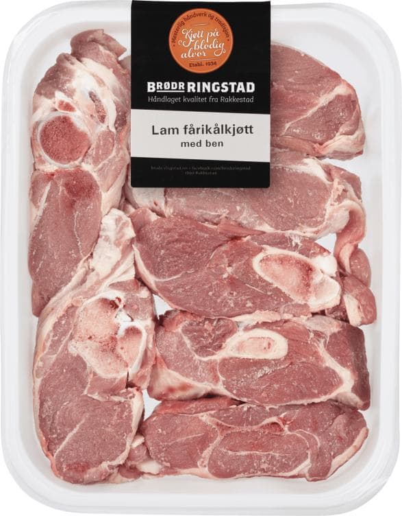 Lam Fårikålkjøtt m/Ben Ca1,5kg Brødr.Ringstad