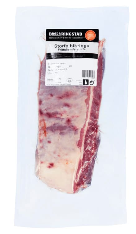 Storfe Bibringe skivet Ca1,5kg Frittgående Ringstad
