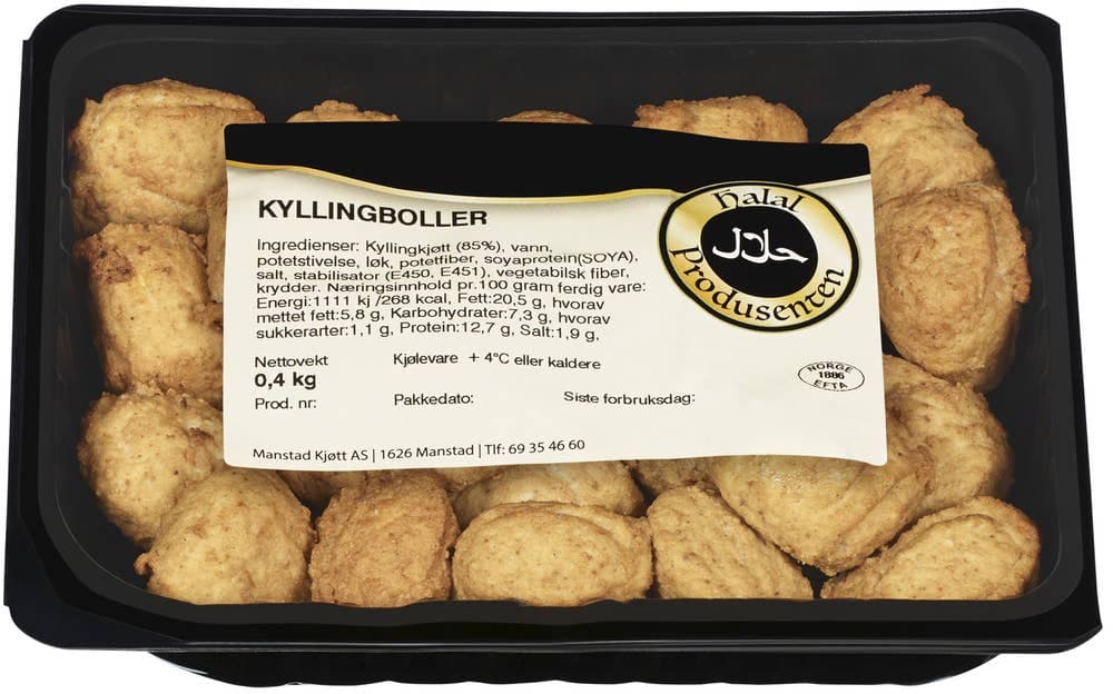 Kyllingkjøttboller halal 400 g