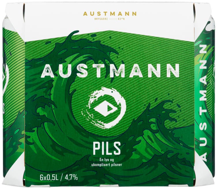 Austmann Pilsner 0,5lx6 boks 3000 ml