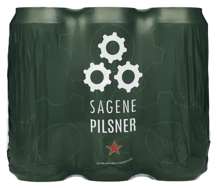 Sagene Pils 0,5lx6 boks 3000 ml