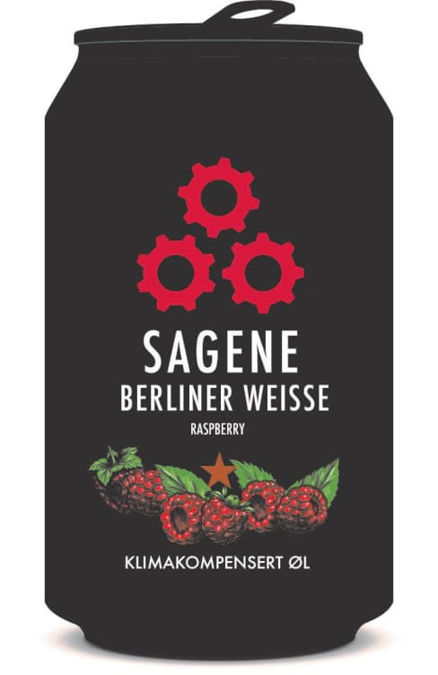 Sagene Berliner Weisse Bringebær 0,33l boks