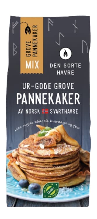 Pannekaker Grove Av Svarthavre Økol.8stk Dsh 8 stk