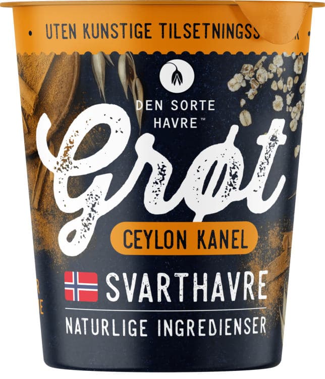 Havregrøt Beger 50g Den Sorte Havre 60 g