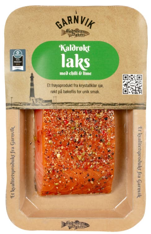 Laks Kaldrøkt m/Chili&Lime 200g Garnviks Røkeri