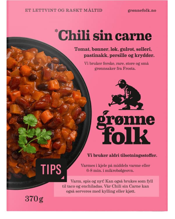 Chili Sin Carne 370g Grønne Folk