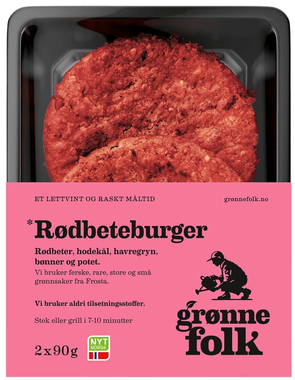 Rødbetburger 180g Grønne Folk