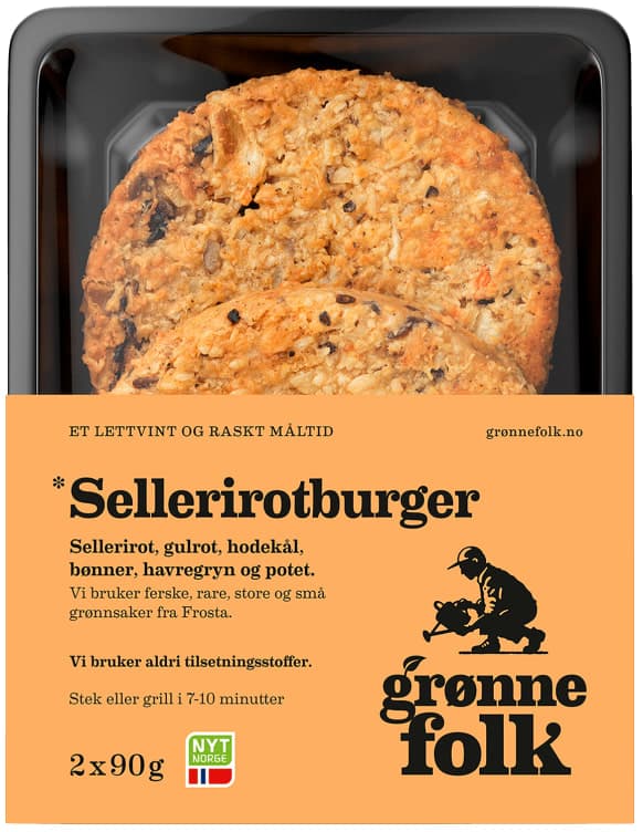 Sellerirotburger 180g Grønne Folk