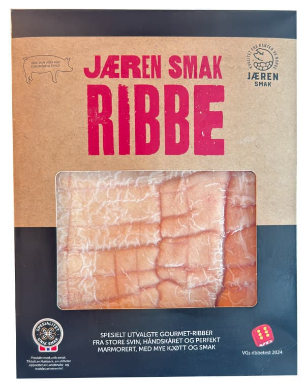 Tynnribbe av svin ca 3 kg Jæren Smak