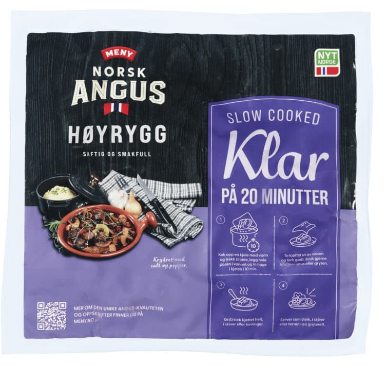 Angus Høyrygg Sous Vide Ca700g Meny