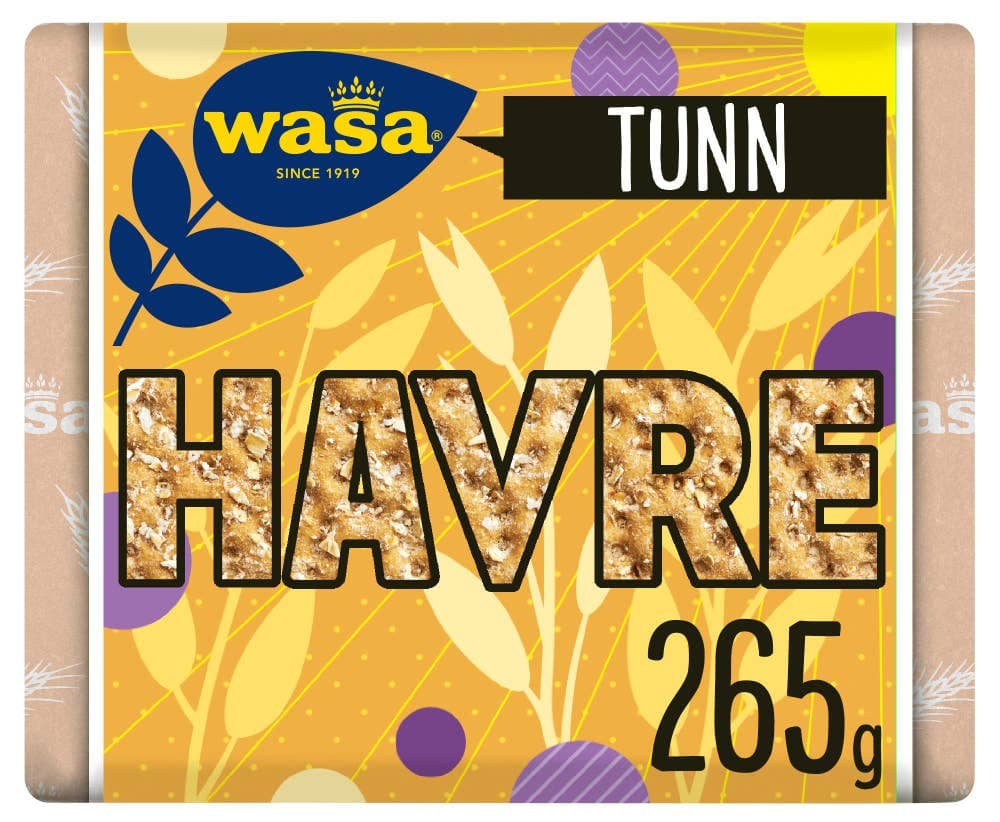 Knekkebrød Tynn Havre 225 g
