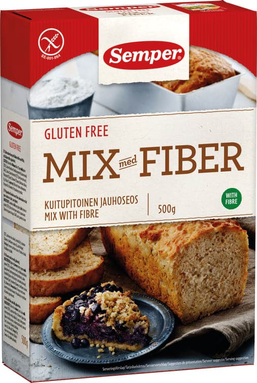 Melmix m/Fiber glutenfri 500g Semper
