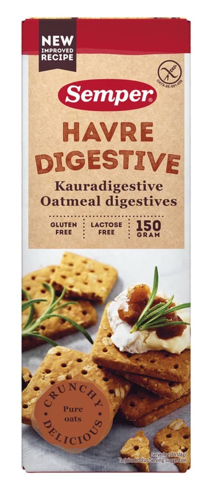 Havre Digestive Glutenfri, 150 g