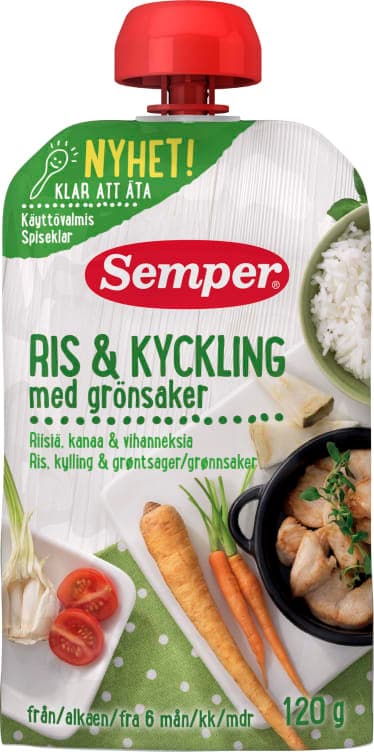 Ris&Kylling 6mnd 120g Semper