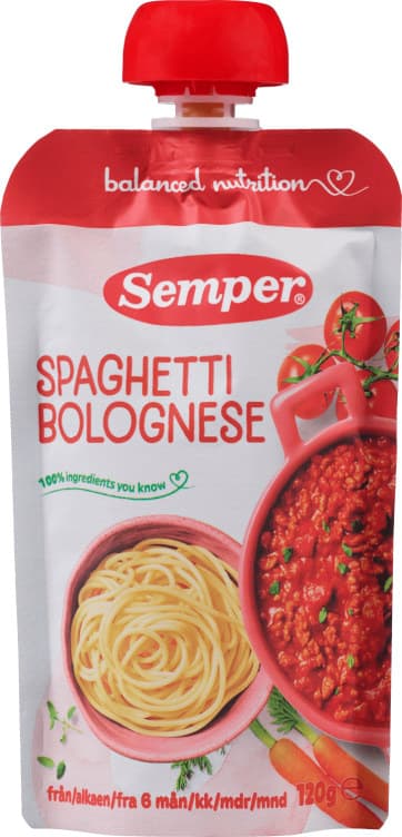 Spaghetti Bolognese 6mnd 120g