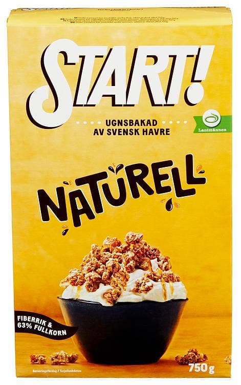 Naturell frokostblanding Svensk havre, 750 g