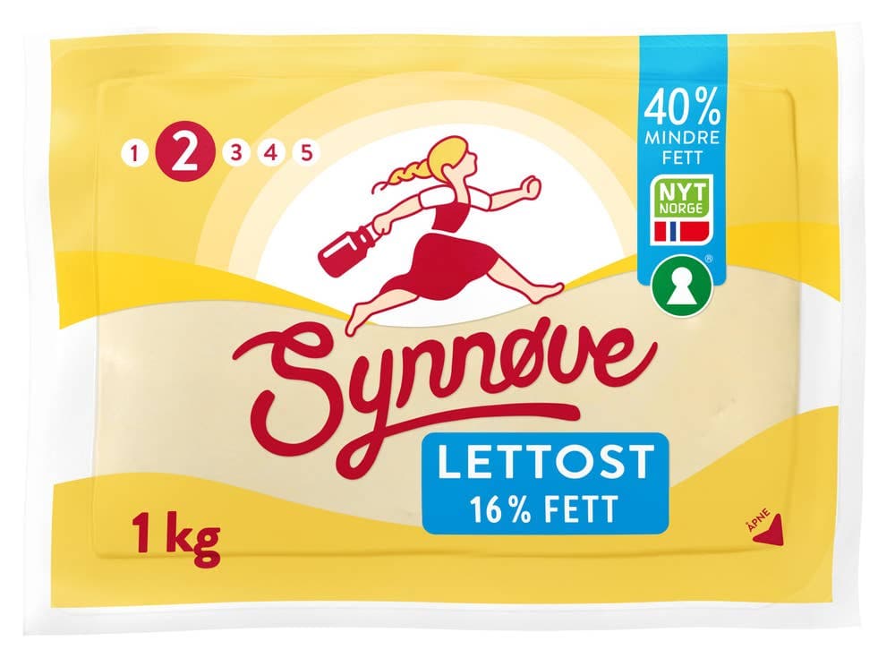 Synnøve lettost ca. 1 kg