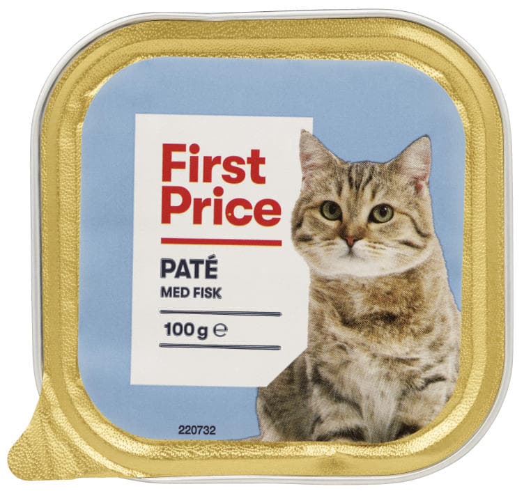 Våtfor til Katt Pate m/Fisk 100g First Price