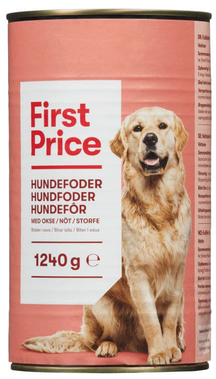 Våtfor Hund m/Kjøtt 1240g First Price