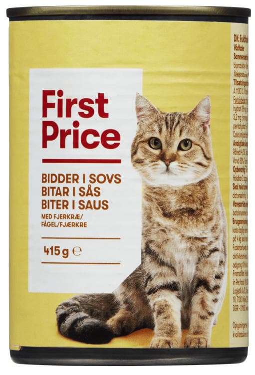 Våtfor til Katt Fjærkre 415g First Price