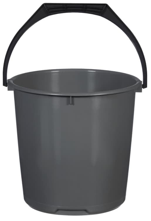 Plastbøtte Grå 10l 1stk First Price