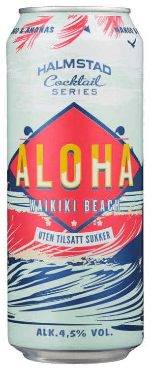 Halmstad Cocktail Aloha Sukkerfri 0,5l boks