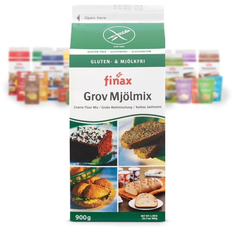 Mjølmix Grov glutenfri 900g Finax