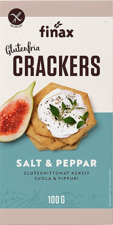 Crackers Salt&Pepper 100g glutenfri Finax
