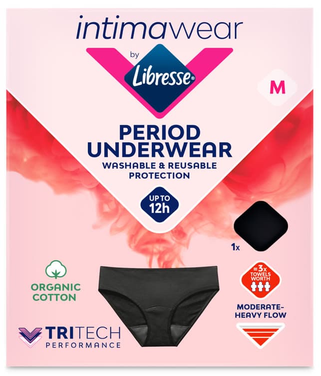 Libresse Menstruse Hipster Svart M 1stk