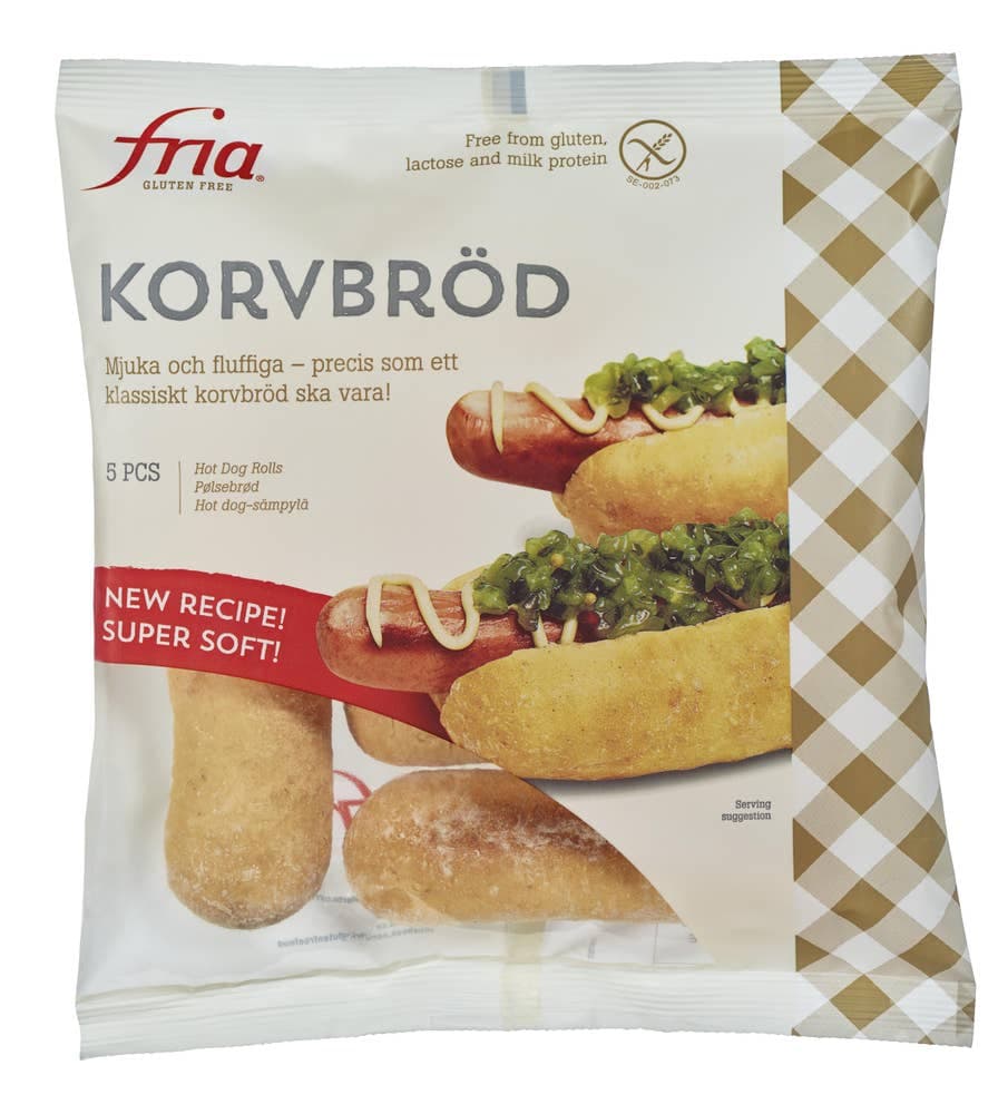 Pølsebrød Glutenfri, 210 g