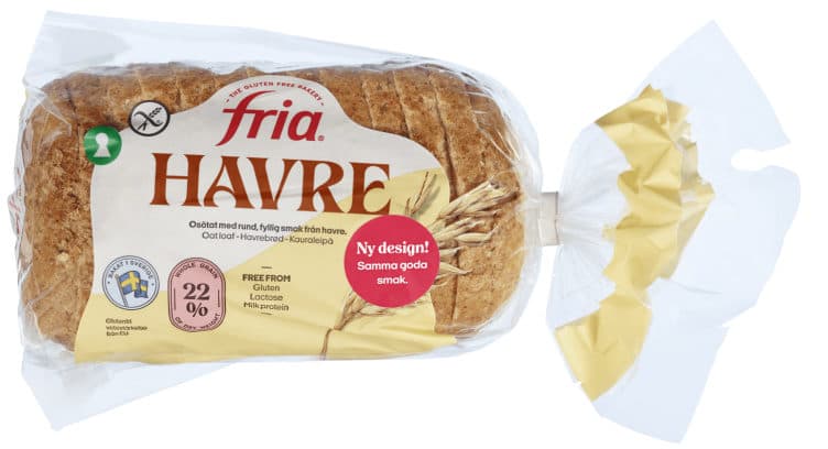 Havrebrød Skåret glutenfri 500g Fria