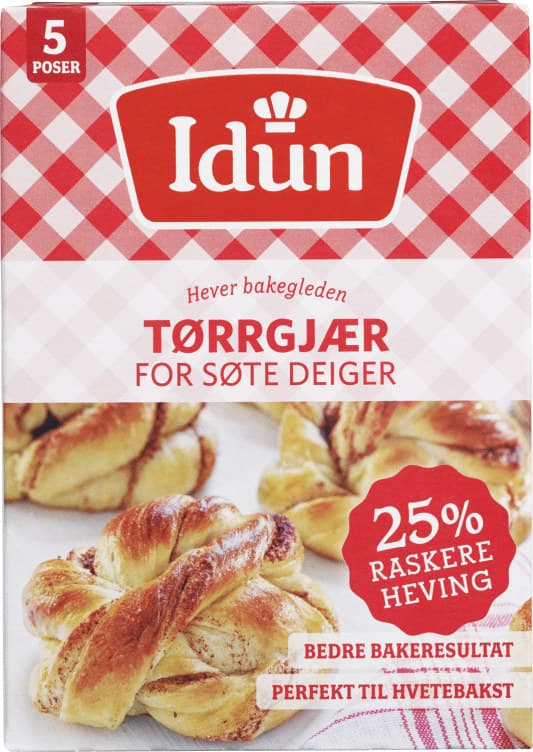 Tørrgjær Søt Deig 5pk Mors Hjemmebakte Idun 5 stk