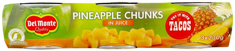 Ananas i Biter m/Juice 3x230g Del Monte 690 g