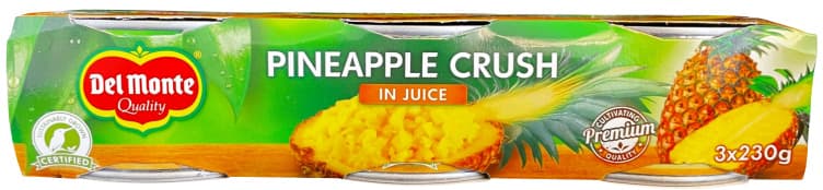 Ananas Hakket m/Juice 3x230g Del Monte 690 g