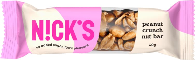 Nicks Nut Bar Peanøtt u/Sukker 40g