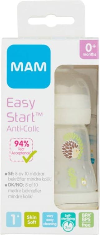 Tåteflaske Anti Kolikk 160ml 1stk Mam