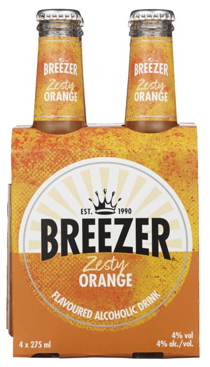 Bacardi Breezer Orange 27,5clx4 flaske 1100 ml