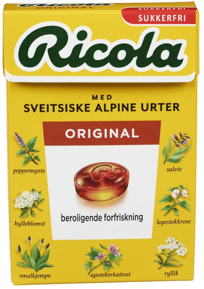Ricola Original Sukkerfri, 50 g