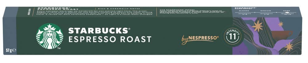 Starbucks Espresso Roast 10 stk Intensitet 11, 57 g