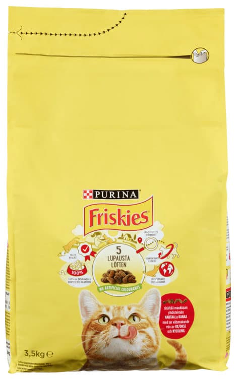 Friskies Okse/Kylling/Lever 3.5kg Purina