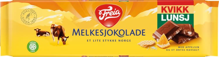 Kvikk Lunsj Appelsin 190g Freia