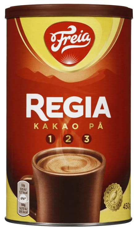Sjokoladedrikk 450g boks Regia