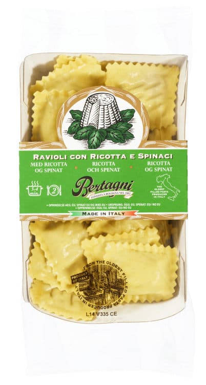 Ravioli m/Ricotta&Spinat 250g Bertagni