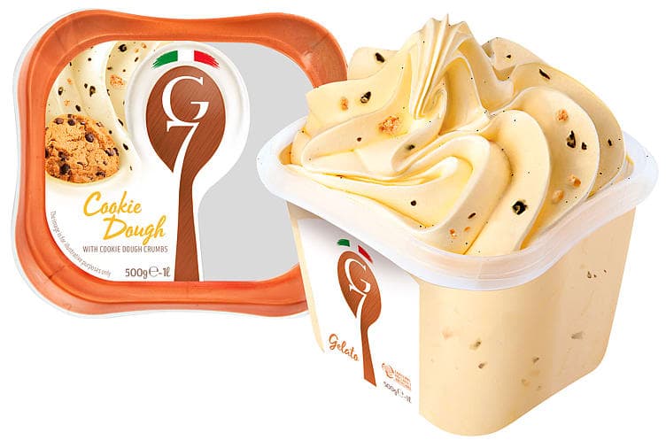 G7 Cookie Dough Gelato Ekte Italiensk Iskrem 1l