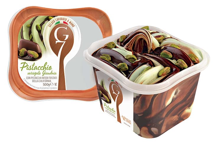 G7 Iskrem Pistacchio Variegato Gianduia 1l