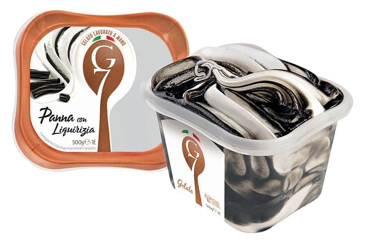 G7 Iskrem Panna Con Liquirizia 1l